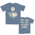 Two Girls One Ghost Dancing Moon T-Shirt (Blue Jean)