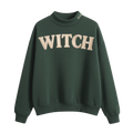 Two Girls One Ghost Witch Sweatshirt (Sage Green)