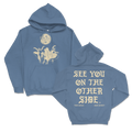 Two Girls One Ghost Dancing Moon Pullover Hoodie (Carolina Blue)