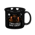 Two Girls One Ghost Speckled Photo Mug (Black)