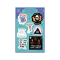 Two Girls One Ghost Sticker Sheet